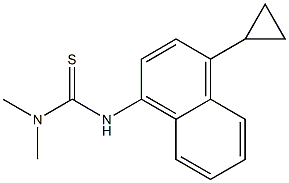 3-(4-cyclopropylnaphthalen-1-yl)-1,1-dimethylthiourea Struktur