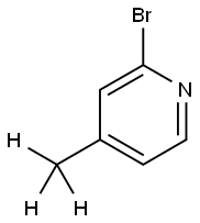 2-Bromo-4-(methyl-d3)-pyridine Struktur