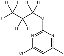 4-Chloro-6-methyl-2-(n-propoxy-d7)-pyrimidine Struktur