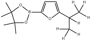 5-(iso-Propyl-d7)-furan-2-boronic acid pinacol ester Struktur