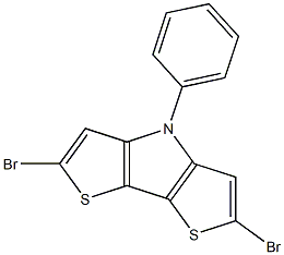 2,6-DIBROMO-4-PHENYL-4H-DITHIENO[3,2-B:2,3-D]PYRROLE Struktur