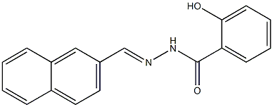 2-hydroxy-N'-(2-naphthylmethylene)benzohydrazide Struktur