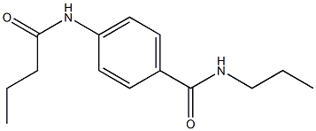 4-(butyrylamino)-N-propylbenzamide Struktur