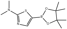 N,N-DIMETHYL-5-(4,4,5,5-TETRAMETHYL-1,3,2-DIOXABOROLAN-2-YL)THIAZOL-2-AMINE Struktur