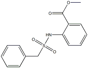 methyl 2-(phenylmethylsulfonamido)benzoate Struktur