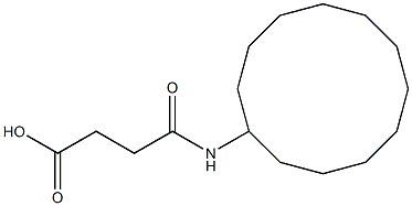 4-(cyclododecylamino)-4-oxobutanoic acid Struktur