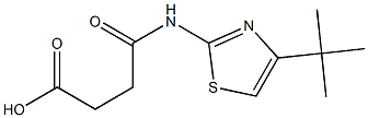 4-((4-(tert-butyl)thiazol-2-yl)amino)-4-oxobutanoic acid Struktur