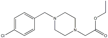 ethyl 2-(4-(4-chlorobenzyl)piperazin-1-yl)acetate Struktur