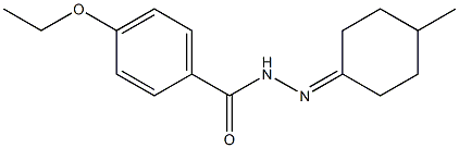 4-ethoxy-N'-(4-methylcyclohexylidene)benzohydrazide Struktur