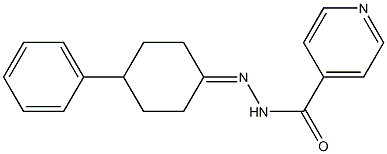 N'-(4-phenylcyclohexylidene)isonicotinohydrazide Struktur