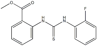 methyl 2-(3-(2-fluorophenyl)thioureido)benzoate Struktur