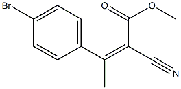 (Z)-methyl 3-(4-bromophenyl)-2-cyanobut-2-enoate Struktur