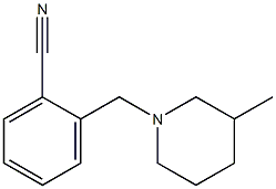 2-[(3-Methyl-1-piperidinyl)methyl]benzonitrile Struktur