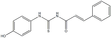 1-CINNAMOYL-3-(4-HYDROXYPHENYL)-2-THIOUREA Struktur