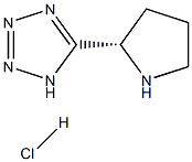 5-[(2S)-pyrrolidin-2-yl]-1H-1,2,3,4-tetrazole hydrochloride Struktur