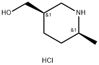 [(3R,6S)-6-methylpiperidin-3-yl]methanol hydrochloride Struktur