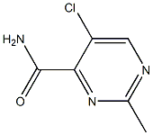 5-Chloro-2-methyl-pyrimidine-4-carboxylic acid amide Struktur