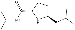 (2S,5S)-5-isobutyl-N-isopropylpyrrolidine-2-carboxamide Struktur