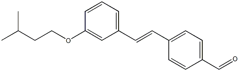 (E)-4-(3-(isopentyloxy)styryl)benzaldehyde Struktur