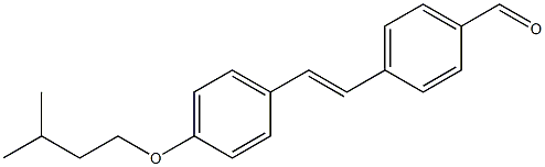 (E)-4-(4-(isopentyloxy)styryl)benzaldehyde Struktur