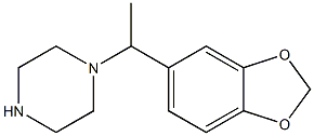 1-(1-(benzo[d][1,3]dioxol-5-yl)ethyl)piperazine Struktur