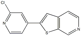 2-(2-chloropyridin-4-yl)thieno[2,3-c]pyridine Struktur