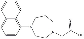 2-(4-(naphthalen-1-yl)-1,4-diazepan-1-yl)acetic acid Struktur