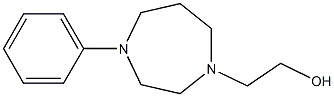 2-(4-phenyl-1,4-diazepan-1-yl)ethanol Struktur