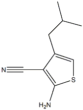 2-amino-4-isobutylthiophene-3-carbonitrile Struktur