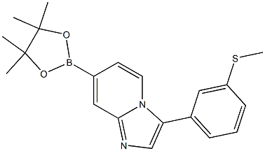 3-(3-(methylthio)phenyl)-7-(4,4,5,5-tetramethyl-1,3,2-dioxaborolan-2-yl)imidazo[1,2-a]pyridine Struktur