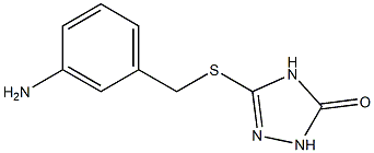 3-(3-aminobenzylthio)-1H-1,2,4-triazol-5(4H)-one Struktur