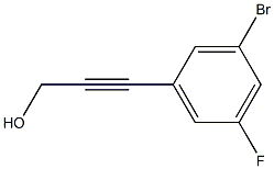 3-(3-bromo-5-fluorophenyl)prop-2-yn-1-ol Struktur