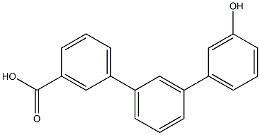 3'-(3-hydroxylphenyl)biphenyl-3-carboxylic acid Struktur