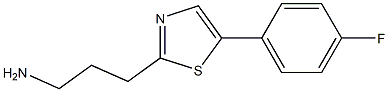 3-(5-(4-fluorophenyl)thiazol-2-yl)propan-1-amine Struktur