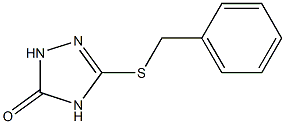 3-(benzylthio)-1H-1,2,4-triazol-5(4H)-one Struktur