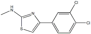 4-(3,4-dichlorophenyl)-N-methylthiazol-2-amine Struktur