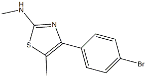 4-(4-bromophenyl)-N,5-dimethylthiazol-2-amine Struktur