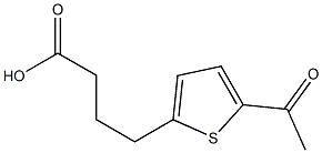 4-(5-acetylthiophen-2-yl)butanoic acid Struktur