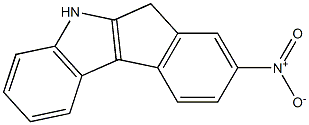 4-nitro-1,2-dihydroindeno[2,1-b]indole Struktur