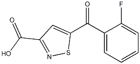 5-(2-fluorobenzoyl)isothiazole-3-carboxylic acid Struktur