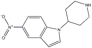 5-nitro-1-(piperidin-4-yl)-1H-indole Struktur