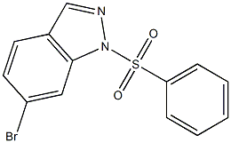 6-bromo-1-(phenylsulfonyl)-1H-indazole Struktur