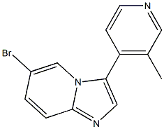 6-bromo-3-(3-methylpyridin-4-yl)imidazo[1,2-a]pyridine Struktur