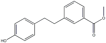 methyl 3-(4-hydroxyphenethyl)benzoate Struktur