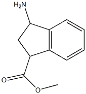 methyl 3-amino-2,3-dihydro-1H-indene-1-carboxylate Struktur