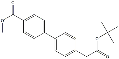 methyl 4'-(2-tert-butoxy-2-oxoethyl)biphenyl-4-carboxylate Struktur