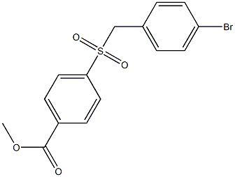 methyl 4-(4-bromobenzylsulfonyl)benzoate Struktur