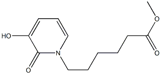 methyl 6-(3-hydroxy-2-oxopyridin-1(2H)-yl)hexanoate Struktur