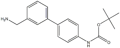 tert-butyl 3'-(aminomethyl)biphenyl-4-ylcarbamate Struktur