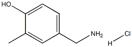 4-HYDROXY-3-METHYLBENZYLAMINE HYDROCHLORIDE Struktur